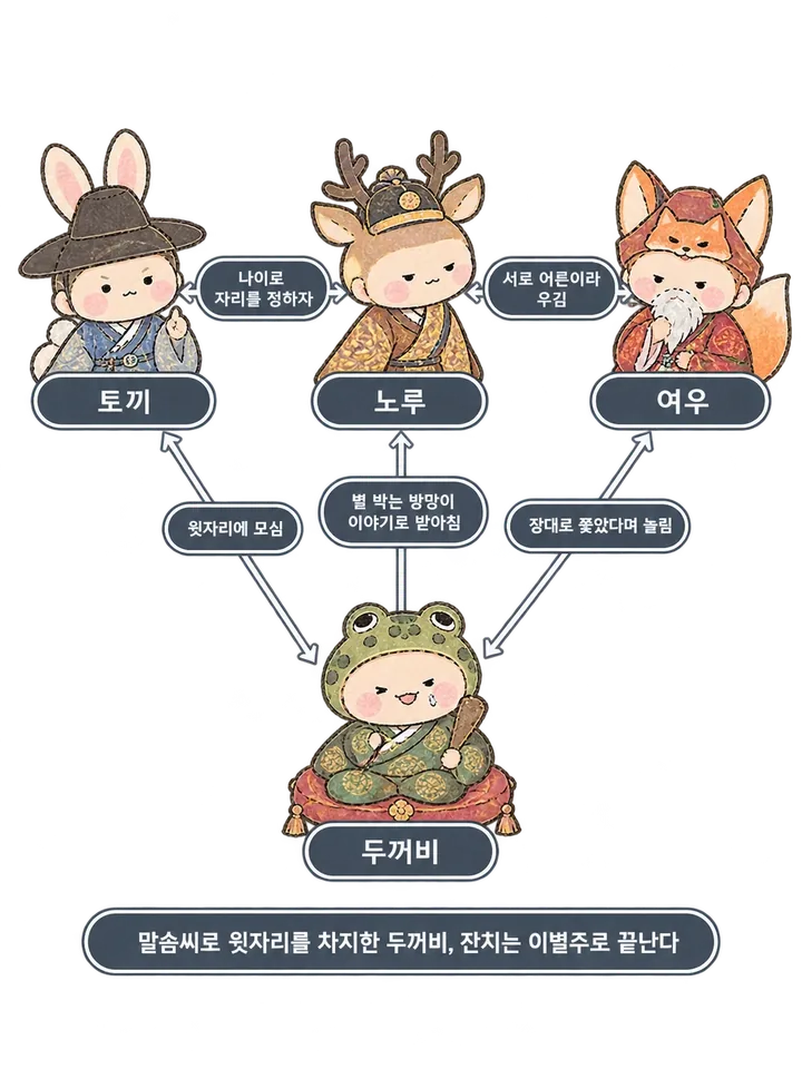 두껍전 인물관계도